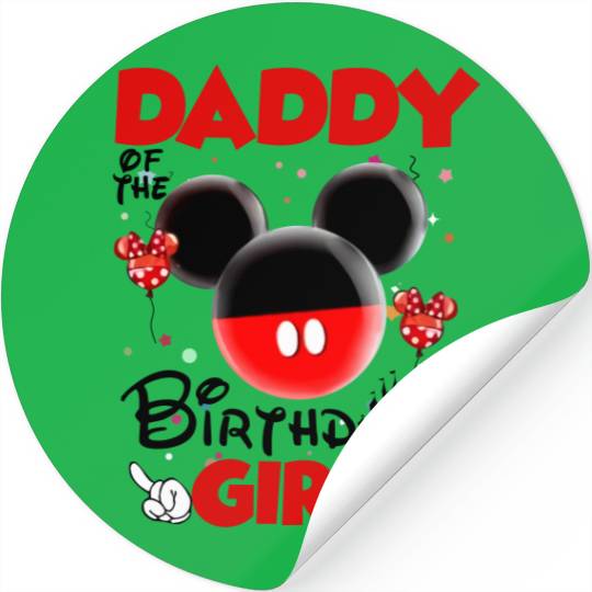 Minnie Mickey Birthday Sticker, Disney Family Birthday Stickers, Disney Birthday Matching Stickers, Disney Birthday Boy/Girl Sticker, Disney Party