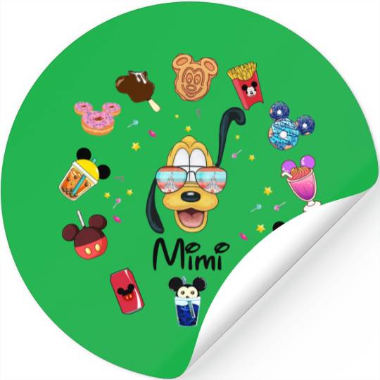 Personalised Disney Family Stickers, Disney Snacks Sticker, Disney Vacation 2022 Stickers, Snacking Around The World