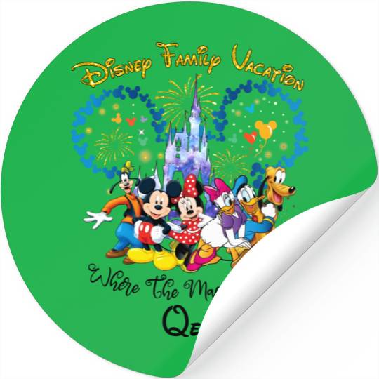 Personalized Disney Family Vacation 2022 Stickers, Disney Trip Sticker