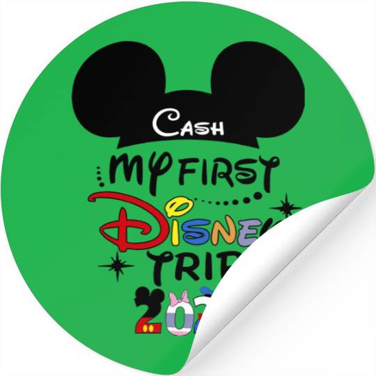 My 1st Disney trip, Disney Sticker, First Disney Trip Sticker, Personalized Stickers