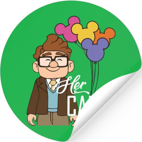 His Carl Her Ellie Sticker, Carl And Ellie Sticker, Up Couple Stickers, Disney Couple Gift Sticker
