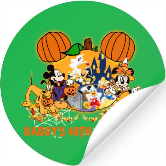 Personalized Mickey pumpkin Boo Bash Halloween party 2022 Disney Halloween family Stickers