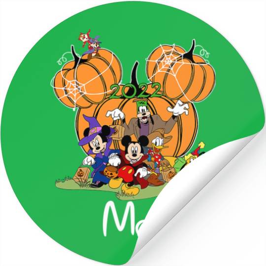 Discover Personalized Disney Halloween 2022 Pumpkin Stickers