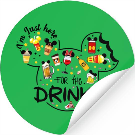 Drinking Around the World, Snacking Around the world Disney Family Vacation 2022 Stickers