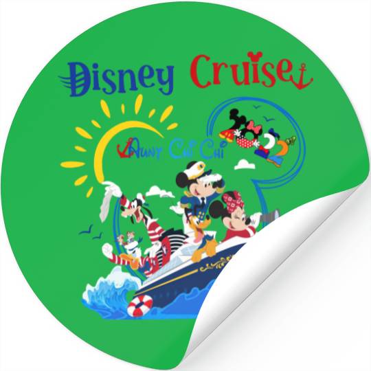 Disney Cruise 2022 Sticker, Mickey And Friends Cruise Sticker, Disney Family Summer Stickers
