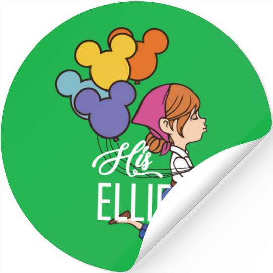 His Carl Her Ellie Sticker, Carl And Ellie Sticker, Up Couple Stickers, Disney Couple Gift Sticker