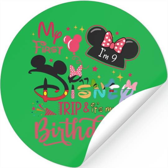 Custom Family Disney Birthday Trip, My First Disney Trip Sticker, Disney Trip 2022 Stickers