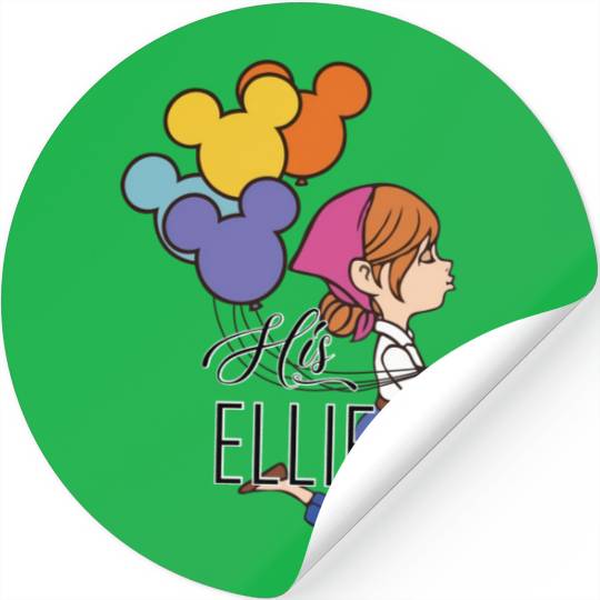 His Carl Her Ellie Sticker, Carl And Ellie Sticker, Up Couple Stickers, Disney Couple Gift Sticker