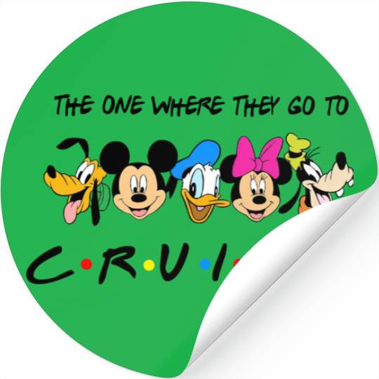 The One Where They Go To Cruise | Disney Cruise Family Stickers | Disney Cruise Stickers | Matching Disney Stickers | Cruise Stickers | Disney World