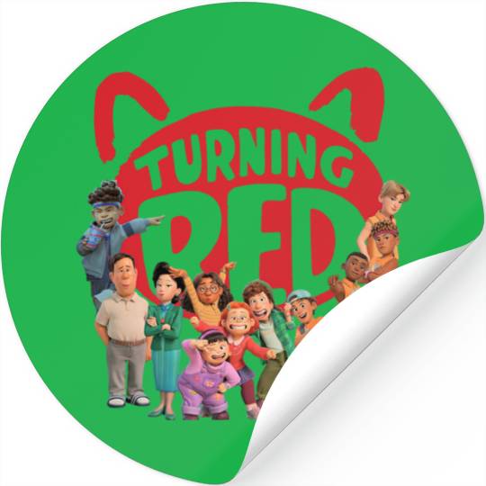 Turning Red Sticker, Disney Turning Red Sticker, Mickey Turning Red, Mei Lee Sticker, Turning Red and Mei Lee, Relax Turning Red, Disney World Stickers