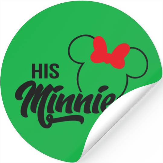His Minnie & Her Mickey Stickers - Disney Couples Sticker - Cute Disney Matching Stickers - Minnie Mickey Couple Custom Sticker