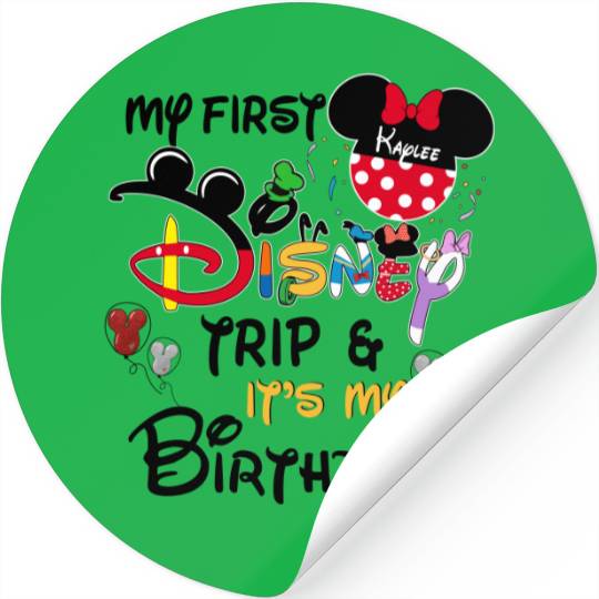 PERSONALISED Disney Birthday Trip Stickers, Family Vacation 2022 Stickers, First Disney Trip Stickers, Disney World Sticker