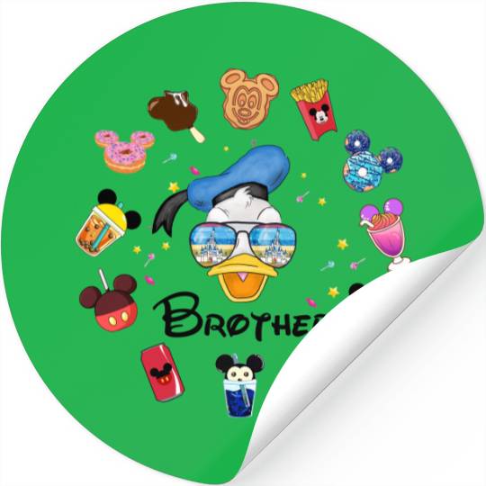 Personalised Disney Family Stickers, Disney Snacks Sticker, Disney Vacation 2022 Stickers, Snacking Around The World