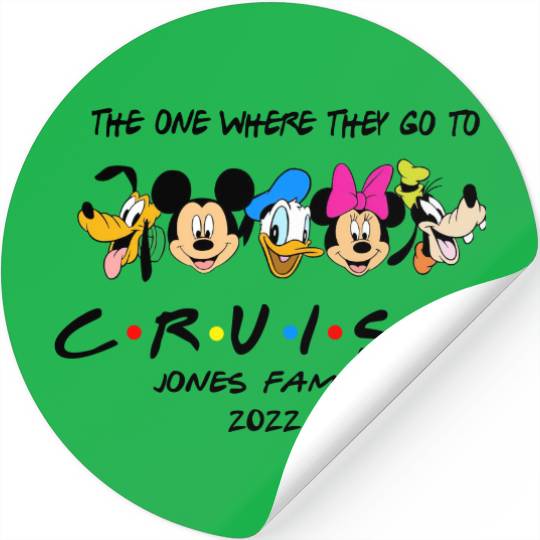 The One Where They Go To Cruise | Disney Cruise Family Stickers | Disney Cruise Stickers | Matching Disney Stickers | Cruise Stickers | Disney World