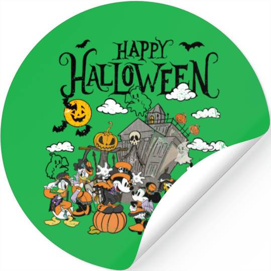 Vintage Disney Happy Halloween Stickers