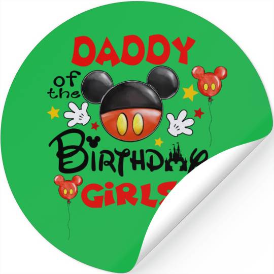 Minnie Mickey Birthday Sticker, Disney Birthday Stickers, Disney Birthday Family Matching Stickers, Disney Birthday Boy/Girl
