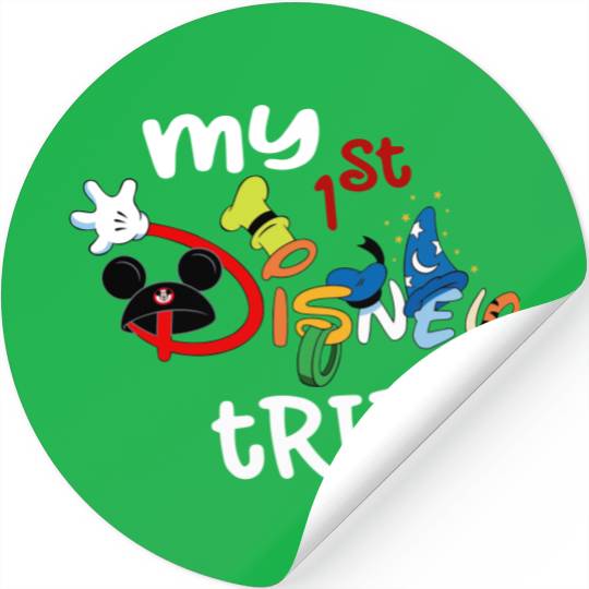 Disney Trip Stickers, First Disney Trip Stickers, Disney World Sticker, Disney Cute Stickers Custom