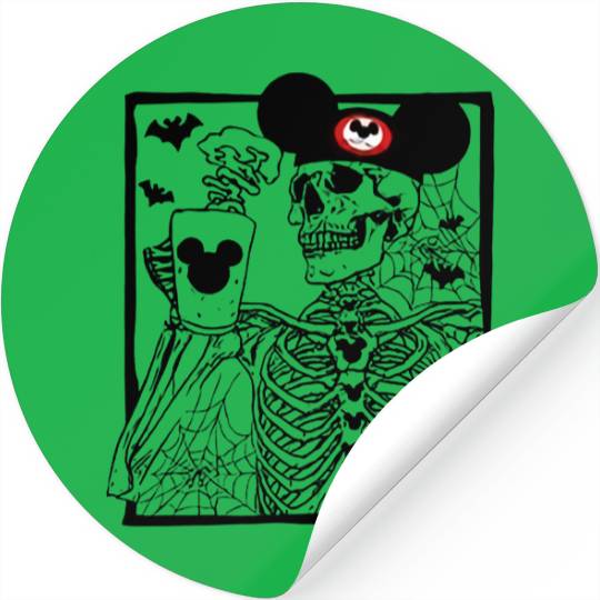Disney Skeleton Mickey Skeleton Stickers