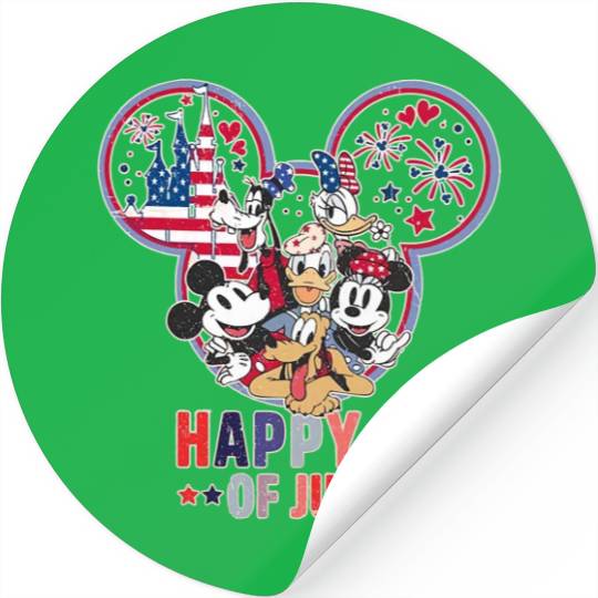 4th of July Sticker, Disney Memorial Day Stickers
