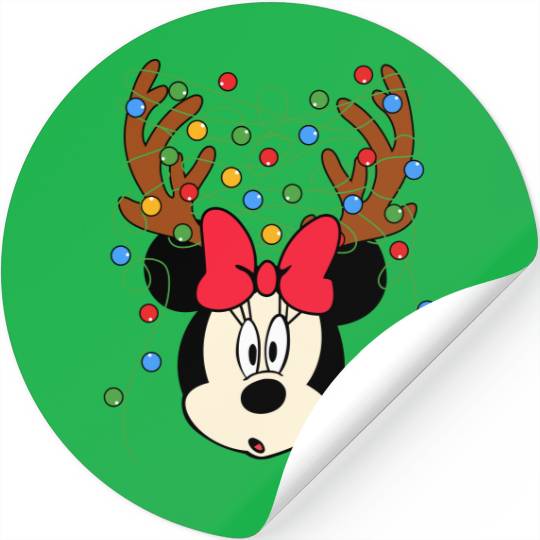 Disney Reindeer Christmas Lights Family Vacation Stickers