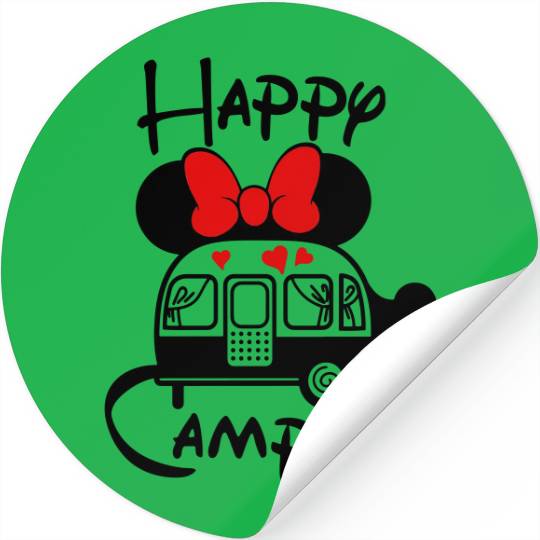 Disney Happy Camper Minnie And Mickey Mouse Matching Stickers