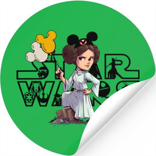 Mickey Star Wars Balloon  Stickers, Disney Star wars Stickers