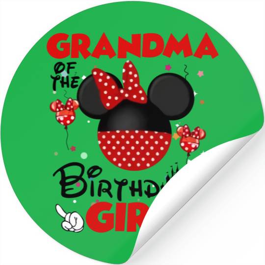 Minnie Mickey Birthday Sticker, Disney Family Birthday Stickers, Disney Birthday Matching Stickers, Disney Birthday Boy/Girl Sticker, Disney Party