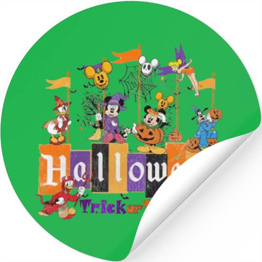 Vintage Disney Halloween Stickers