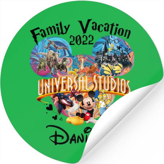Personalized Universal Studios Family Sticker, Family Vacation Sticker, Disney Trip Stickers, Universal Studios Group Sticker, Disney Vacation 2022
