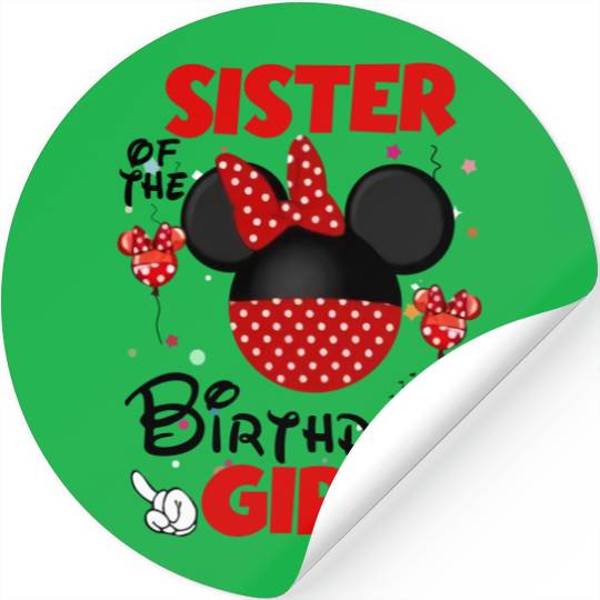 Minnie Mickey Birthday Sticker, Disney Family Birthday Stickers, Disney Birthday Matching Stickers, Disney Birthday Boy/Girl Sticker, Disney Party