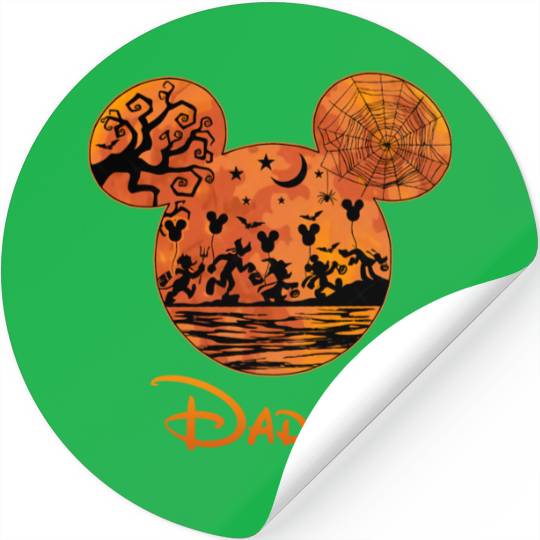 Discover Mickey Minnie Halloween Matching Stickers, Disney Halloween Family Sticker