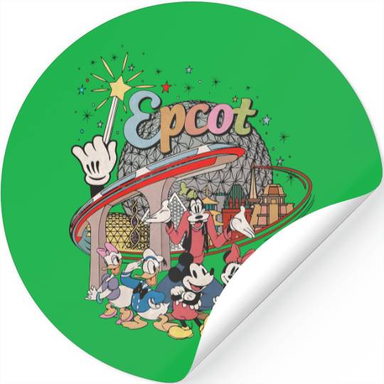 Comfort Colors Disney Epcot Stickers, Epcot World Stickers