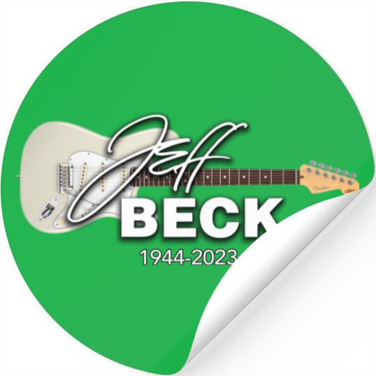 Jeff Beck 1944 - 2023 Stickers, Legends Never Die Jeff Beck