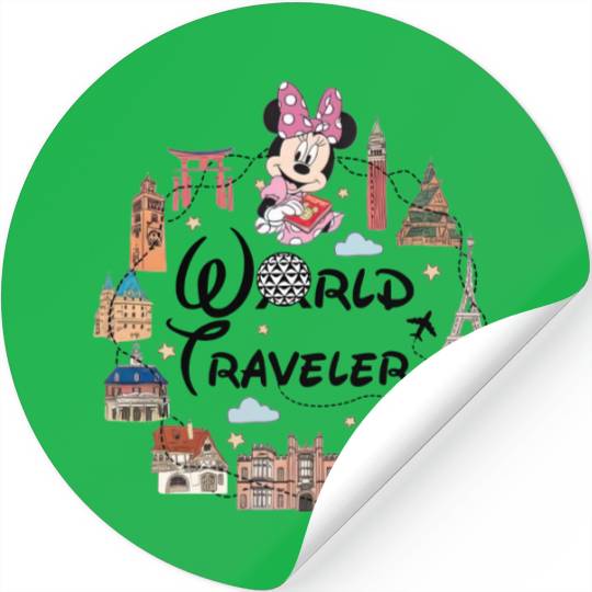 Disney Epcot  Stickers, Epcot Minnie Stickers