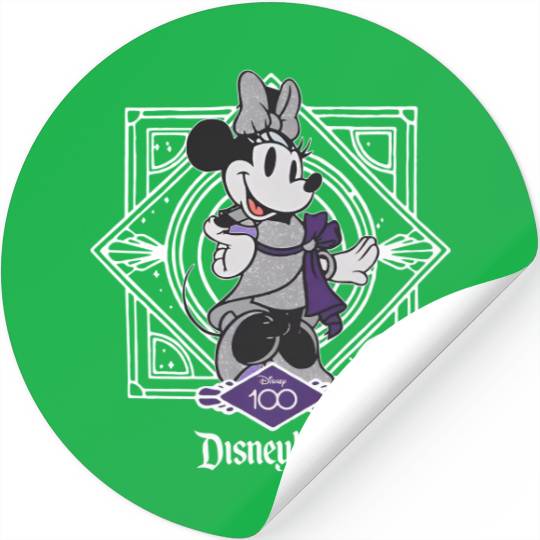 Cute Minnie Mouse Disney 100 Stickers, Disneyland 2023 Trip 100th Anniversary