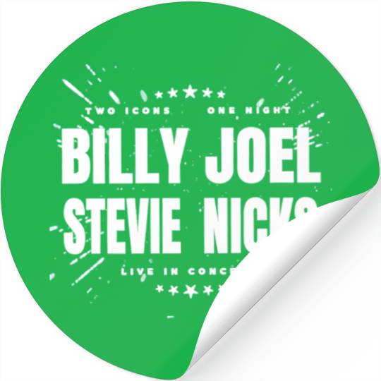 Billy Joel Stevie Nicks Stickers, Billy Joel Concert Stickers, Stevie Nicks Tour Stickers