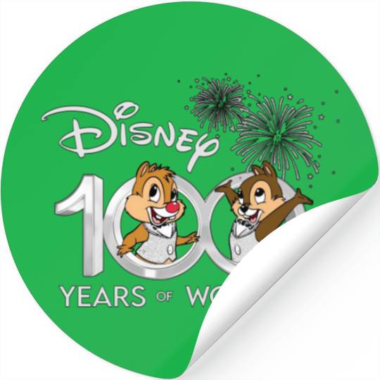 Chip and Dale Stickers, Disney 100 Years of Wonder Stickers, Disney Vacation Stickers