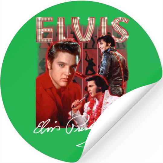 Elvis Presley Stickers, Elvis Presley Stickers, Elvis Stickers, Elvis Merch