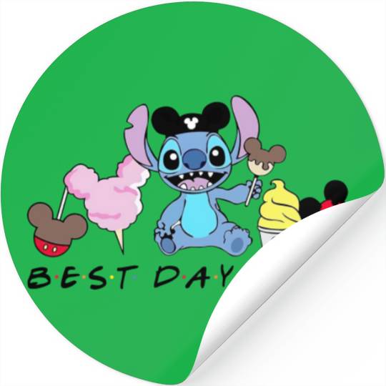 Best Day Ever Stickers, Stitch Stickers, Snacks Stickers, Food Stickers, Disney Gift Stickers