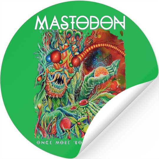 Mastodon Once More Round the Sun Official Stickers Stickers Mens Unisex