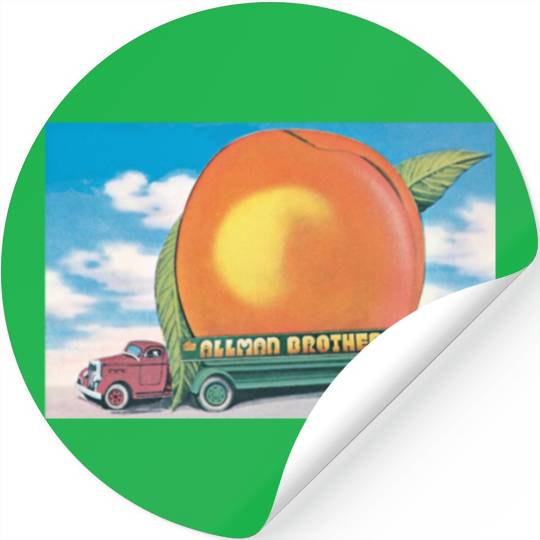 Eat a Peach Zoom TheAllman-1972 Brothers Band -  Stickers Stickers