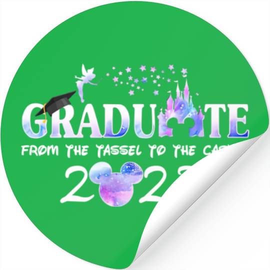 From the tassel to the castle 2023 Stickers, Disney Graduate Stickers, Gift for Grad, Graduation Stickers