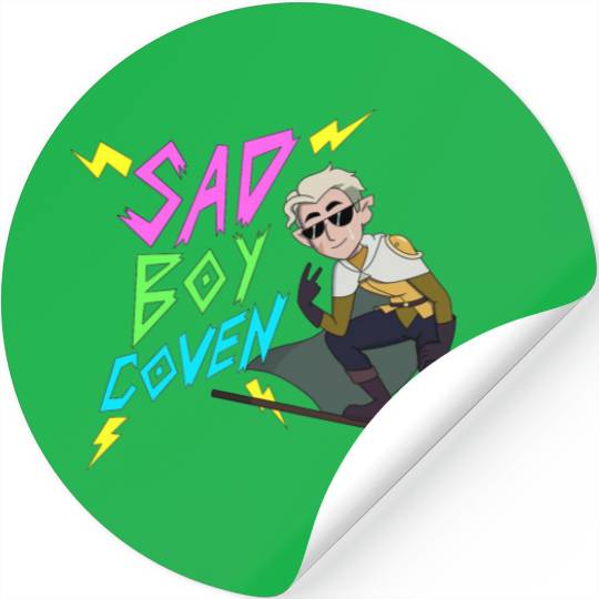 Sad Boy Coven Stickers, Sad Boy Hunter Stickers, Hunter Emperor's Coven, Hexside School Stickers, Disney The Owl House, Trending Stickers, Disney Stickers
