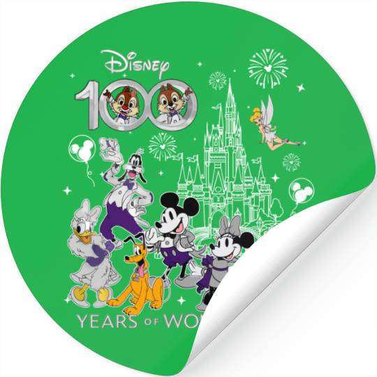 Disney 100 Years of Wonder Stickers,100th Disney Anniversary Stickers
