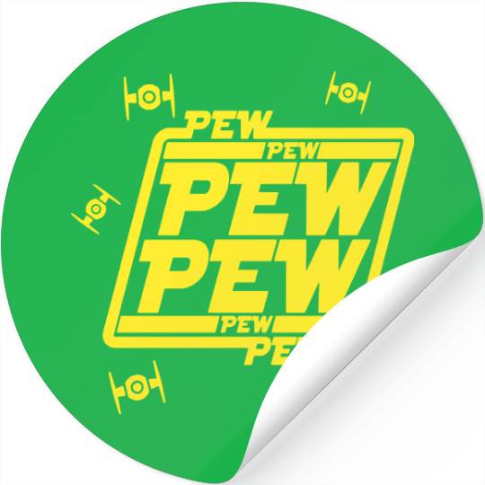 Disney Star Wars Stickers, Pew pew tie fighter Stickers, Disneyland Stickers