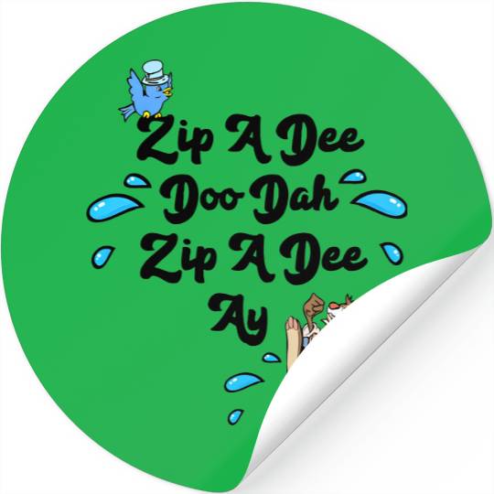 Disney Splash Mountain Zip A Dee Doo Dah Vintage Stickers, Magic Kingdom WDW Holiday Stickers