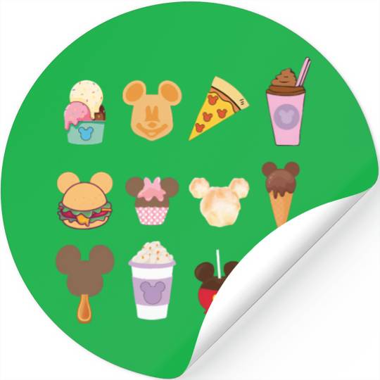 Disney Snack Stickers, Disneyworld Stickers ,Disney Family Trip Stickers, Mickey Ears Stickers