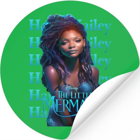Little Mermaid Halle Bailey Stickers, Disneyland the Little Mermaid Stickers