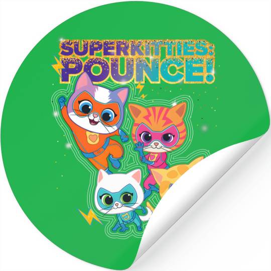 Disney Junior SuperKitties Squad Pounce Group Shot Stickers, Magic Kingdom WDW Stickers