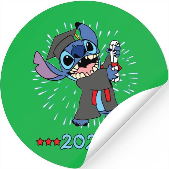Stitch Graduation 2023 Stickers/Disney Stitch Graduation Toddler Stickers